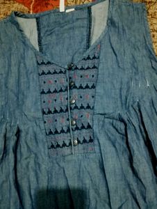 Blue Sleeveless Top
