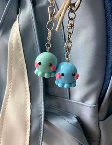 Clay Octopus Keychain Set × 2