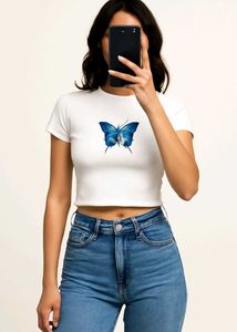 Blue Butterfly Tee