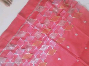 Beautiful Embroidery Red Blouse Piece