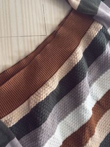 Striped Knit Sweater