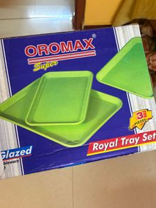 Floral Trays (Set of 3)