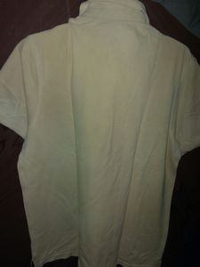 Colour Yellow Half Shirt With Pocket