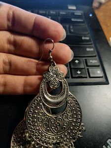Silver Jhumka