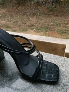 Black Strappy Heels
