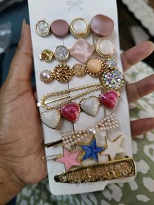8 Pics Korean Style Hair Clip Set