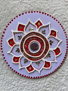Lavender Floral Plate