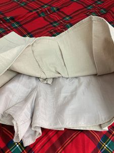 stretchy Pleated Mini Skort waist 28