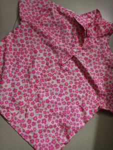 Pink Floral Button-Down Shirt