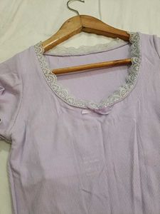Lavender Lace Top