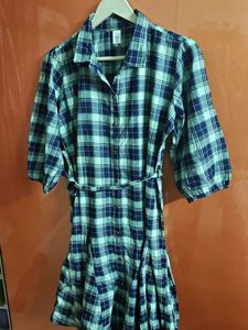 Plaid Shirt Dress
