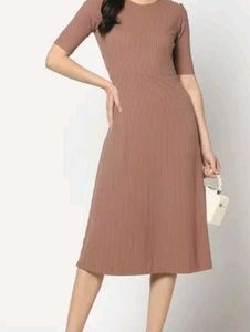 Ribbed Midi Dress