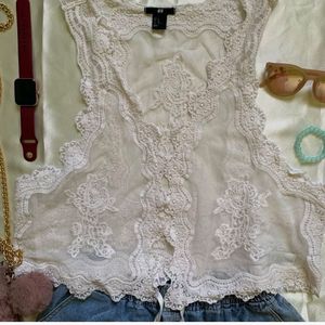 H&amp;M Lace Waistcoat