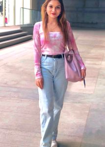 Beautiful Baby Pink Top For 16+ Girls
