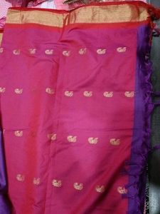 Purple Silk Saree