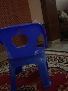 Blue Plastic Kids Chair