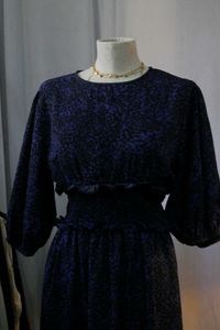 Patterned Midi Dress