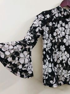 Cute Black And White Top