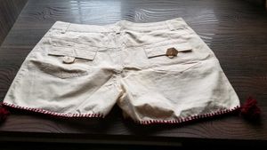 Shorts with  handwork done at thr bottom