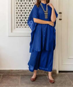 Royal Blue Kaftan Style Kurta Set 🧿
