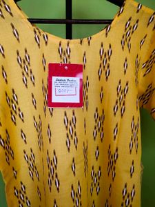 Ikkat Cotton Kurti New With Tag