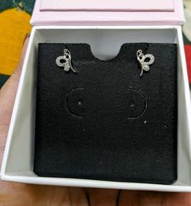 92.5 pure silver Butterfly Stud Earrings