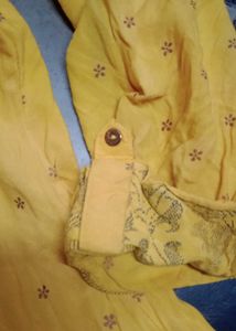 Yellow Cotton Ethnic Skirt