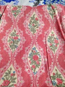Floral Golden Foul Print 1 Mtr Cloth Piece.