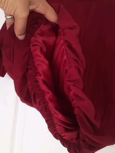 Brown Blouson Top