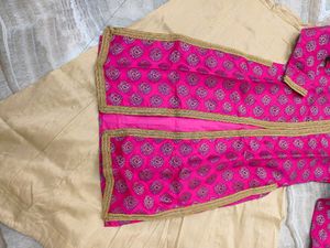 Banarasi Open Kurti With Lehnga