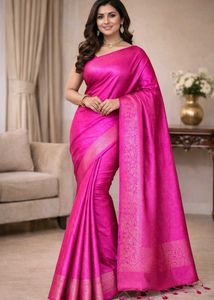Beautiful magenta saree