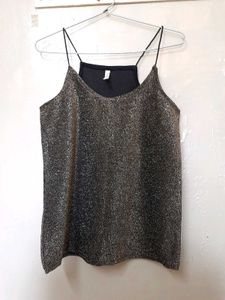 Party Wear Shimmery Shiny Top Sleeveless
