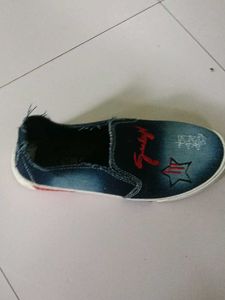 Denim Slip-On Sneakers