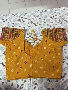 Embroidered Yellow Blouse