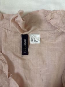 Ruffled tie up Top - H&amp;M