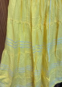 Yellow Tiered Skirt