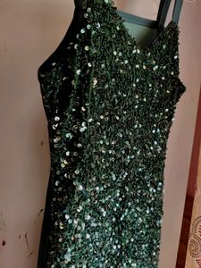 Green Sparkle Bodycon Dress