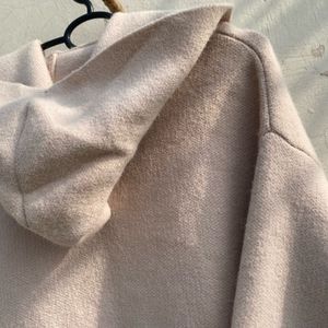 Hooded Open-Front Cardigan