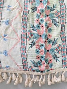 Floral Top with Tassels