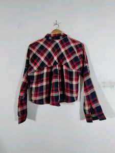 Navy Blue Checkered Shirt