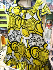 Fun Yellow Print top