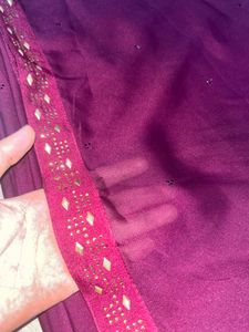 Old Beautiful Stone Work Saree