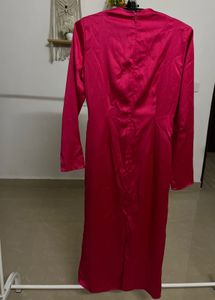 H&amp;M Draped Satin dress