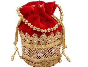 Velvet Hand Potli Bag