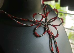 Floral Beaded Choker Necklace