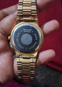 Westar Quartz Gold Watch swiss not working
