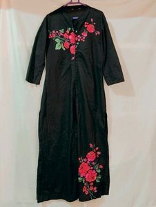 Black Floral Kurti🖤Eid Sale💫