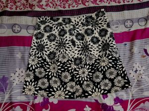 Floral Print Mini Skirt