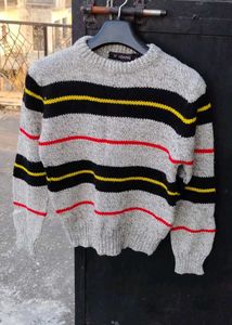 Striped Knit Sweater