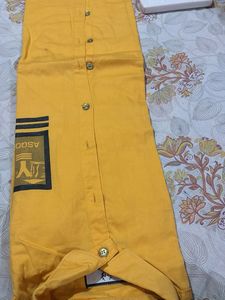 Yellow Graphic Print Shirt
